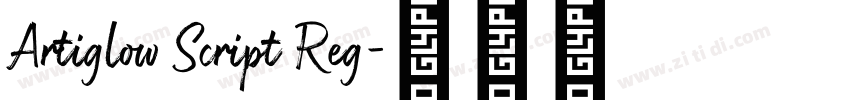 Artiglow Script Reg字体转换 Artiglow Script Reg字体转换